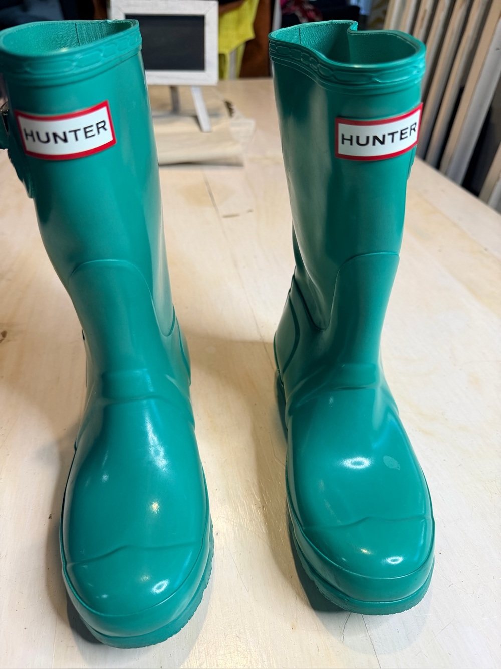 Hunter Bright Green Rain Boots